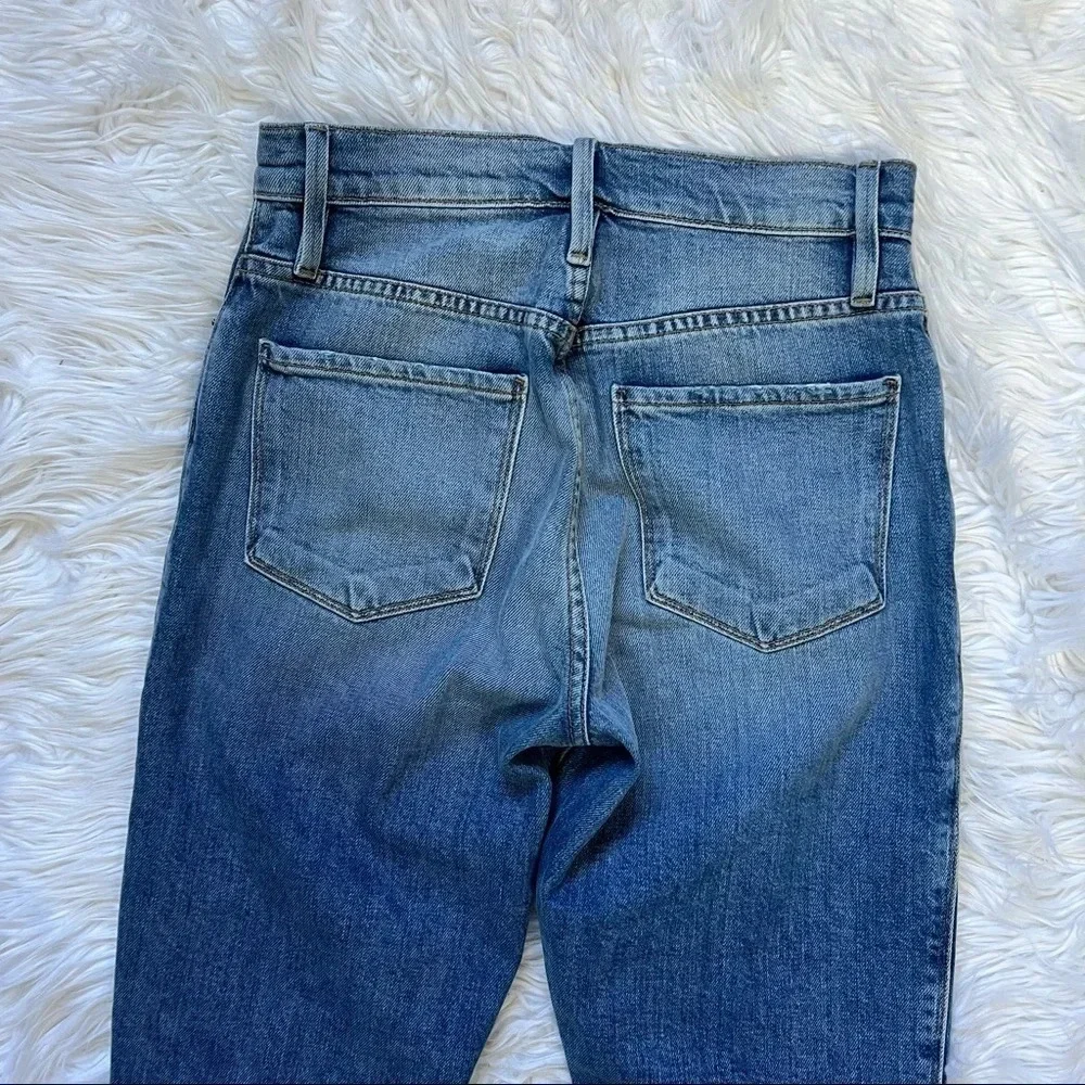 NWOT FRAME Le Sylvie Slender Straight Leg Jeans Alamitos Denim Casual Women’s 25
